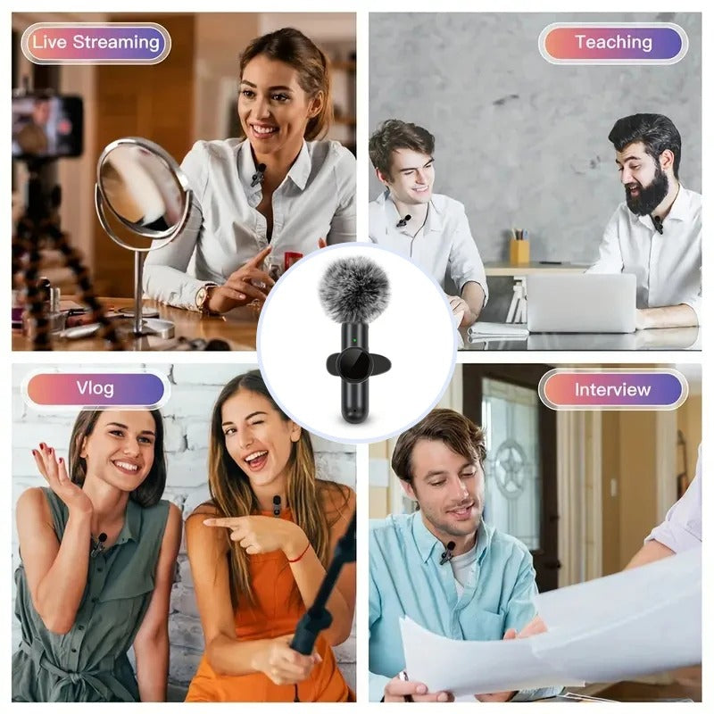 Wireless Microphone With Windproof Cover