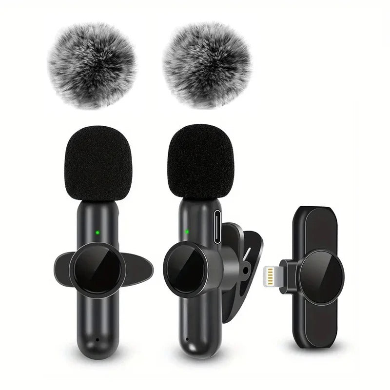 Wireless Microphone With Windproof Cover