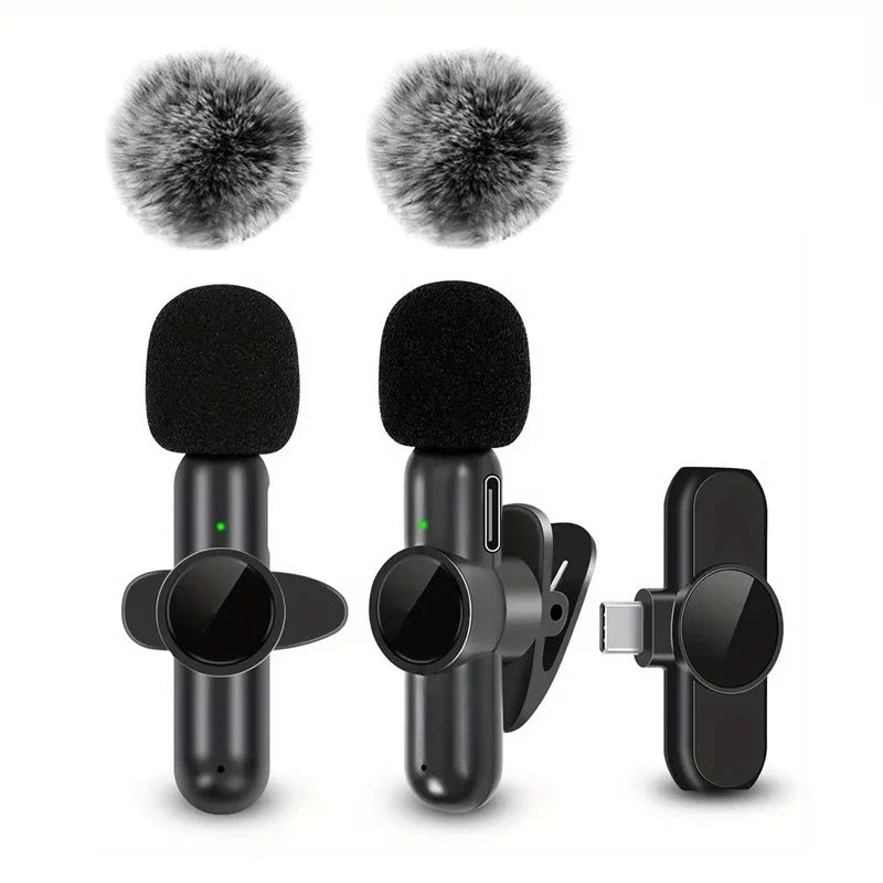 Wireless Microphone With Windproof Cover